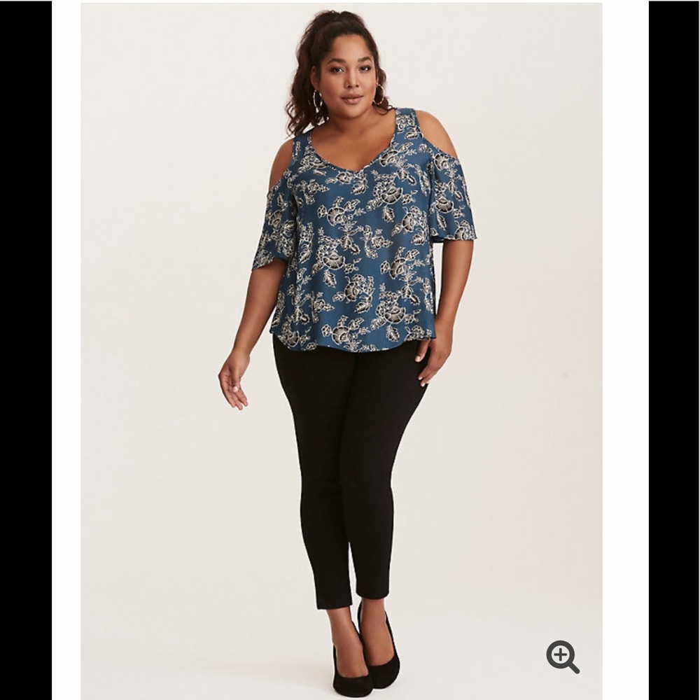 Torrid cold shoulder blouse